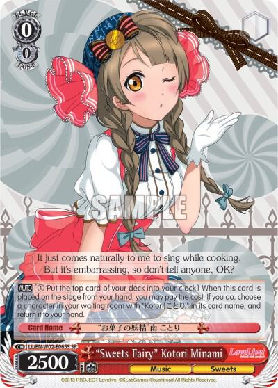 Sweets Fairy Kotori Minami SR LL/EN-W02-E065S SR Love Live! DX Vol.2 Card