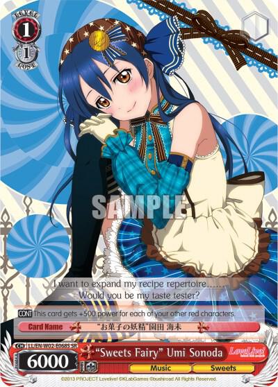 Sweets Fairy Umi Sonoda SR LL/EN-W02-E068S SR Love Live! DX Vol.2 Card