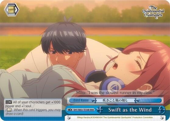 Swift as the Wind RRR 5HY/W83-TE54R RRR The Quintessential Quintuplets Card
