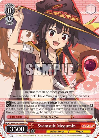 Swimsuit Megumin SR KS/W55-E041S SR KonoSuba 2 Card
