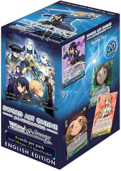 Sword Art Online Alicization Booster Box  Sword Art Online -Alicization- Card