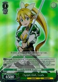 Sylph Girl Leafa SR SAO/S20-E030S SR Sword Art Online Card