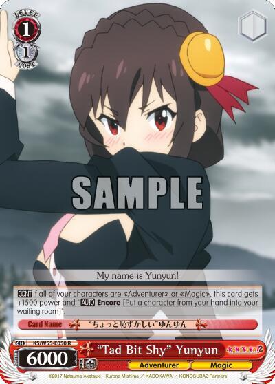 Tad Bit Shy Yunyun KS/W55-E050 R KonoSuba 2 Card
