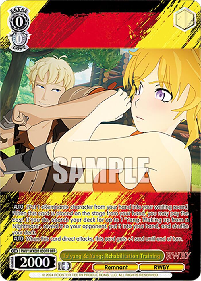 Taiyang and Yang Rehabilitation Training OFR RWBY/WXE01-03OFR OFR RWBY Premium Booster Card