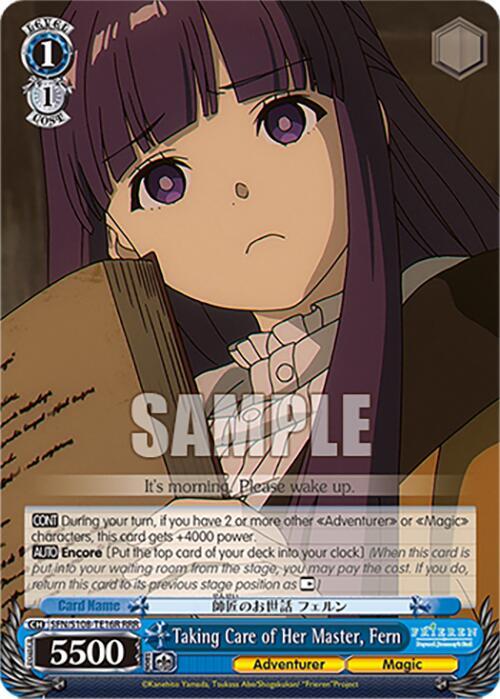 Taking Care of Her Master Fern RRR SFN/S108-TE16R RRR Frieren: Beyond Journey’s End Card