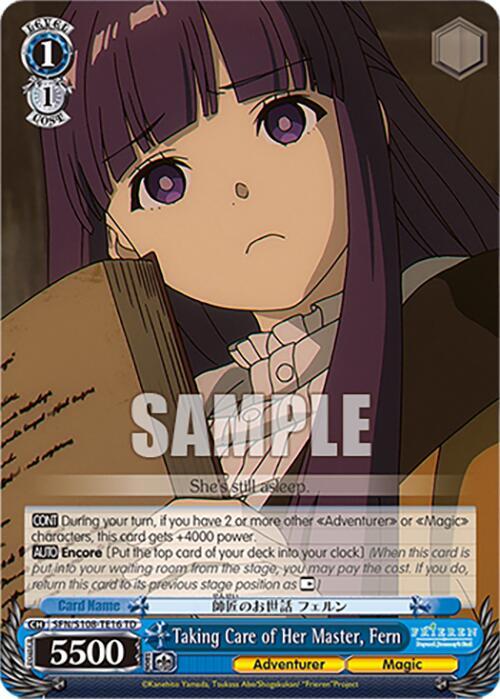 Taking Care of Her Master Fern SFN/S108-TE16 TD Frieren: Beyond Journey’s End Card