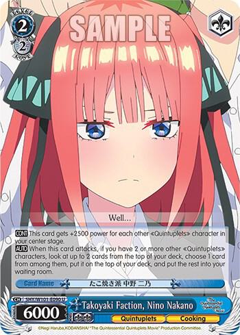 Takoyaki Faction Nino Nakano 5HY/W101-E090 U The Quintessential Quintuplets Movie Card
