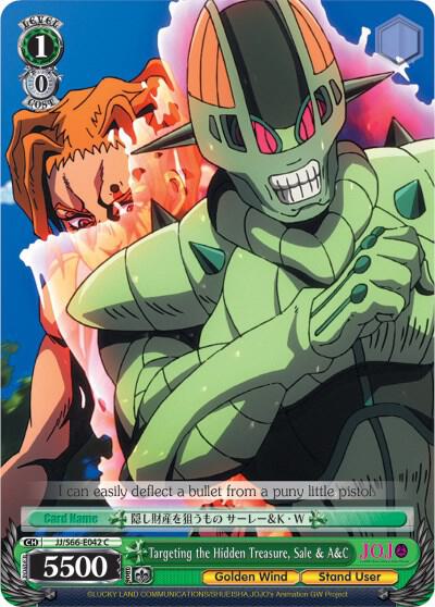 Targeting the Hidden Treasure Sale and AandC JJ/S66-E042 C JoJo's Bizarre Adventure: Golden Wind Card