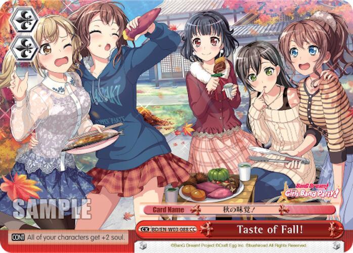 Taste of Fall BD/EN-W03-088 CC BanG Dream! Girls Band Party! MULTI LIVE Card