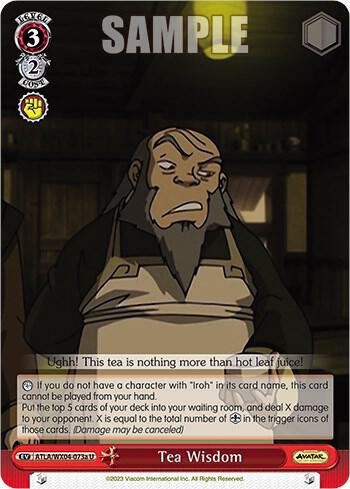 Tea Wisdom a ATLA/WX04-073a U Avatar: The Last Airbender Card