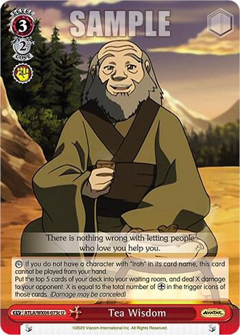 Tea Wisdom c ATLA/WX04-073c U Avatar: The Last Airbender Card