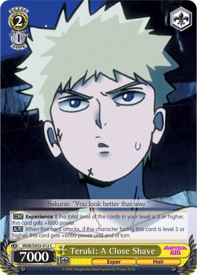 Teruki A Close Shave MOB/SX02-012 C Mob Psycho 100 Card