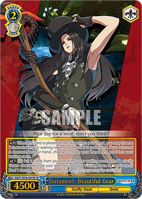 Testament Beautiful Gear SP GGST/SX06-085SP SP Guilty Gear -Strive- Card