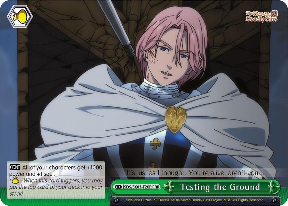 Testing the Ground RRR SDS/SX03-T20R RRR The Seven Deadly Sins Card
