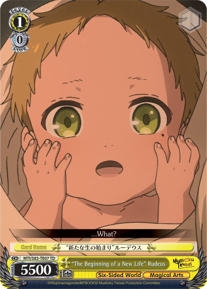 The Beginning of a New Life Rudeus MTI/S83-TE07 TD Mushoku Tensei: Jobless Reincarnation Card