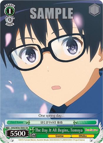 The Day It All Begins Tomoya SHS/W56-TE05 TD Saekano: How to Raise a Boring Girlfriend Card