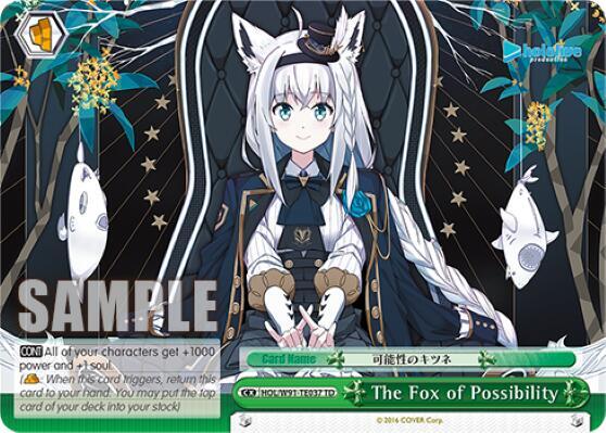 The Fox of Possibility HOL/W91-TE037 TD hololive production Card