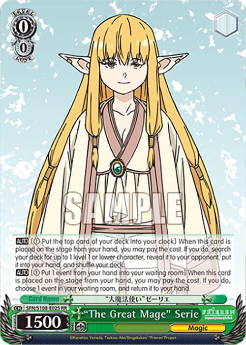 The Great Mage Serie SFN/S108-E025 RR Frieren: Beyond Journey’s End Card