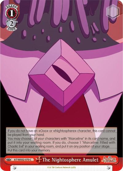 The Nightosphere Amulet AT/WX02-070 C Adventure Time Card