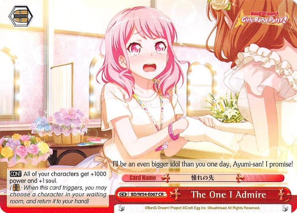 The One I Admire BD/W54-E067 CR BanG Dream! Girls Band Party! Card