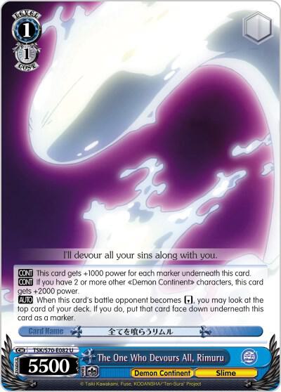 The One Who Devours All Rimuru TSK/S70-E082 U That Time I Got Reincarnated as a Slime Card
