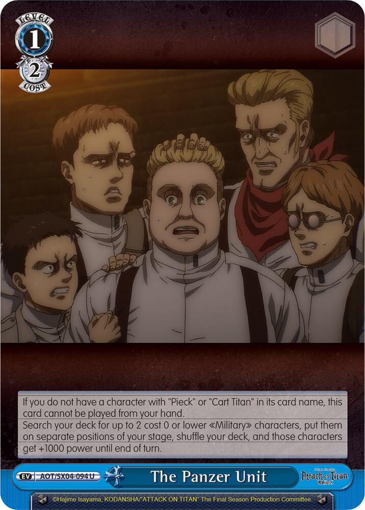 The Panzer Unit AOT/SX04-094 U Attack On Titan: Final Season Card