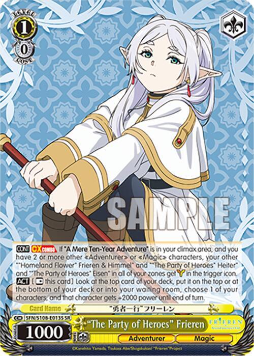 The Party of Heroes Frieren SR SFN/S108-E013S SR Frieren: Beyond Journey’s End Card