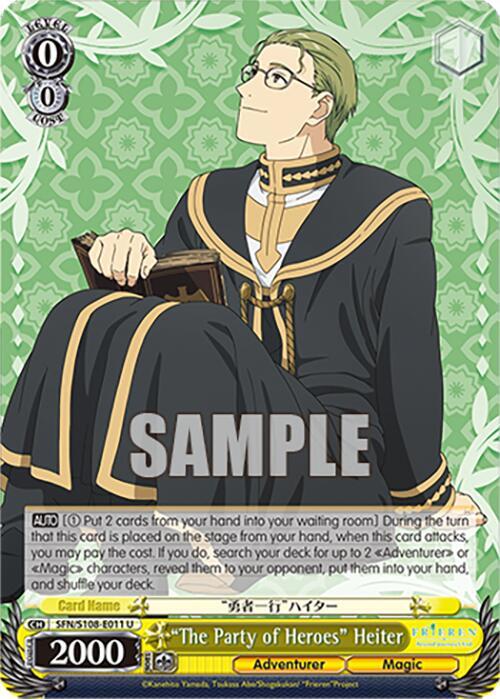 The Party of Heroes Heiter SFN/S108-E011 U Frieren: Beyond Journey’s End Card
