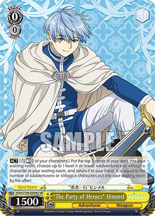 The Party of Heroes Himmel SR SFN/S108-E004S SR Frieren: Beyond Journey’s End Card