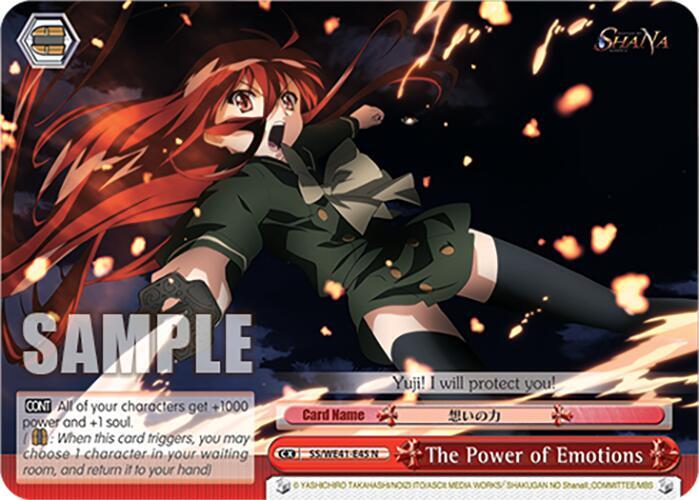 The Power of Emotions SS/WE41-E45 N Shakugan no Shana Premium Booster Card