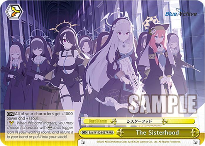 The Sisterhood RRR BAV/W112-E037R RRR Blue Archive Card