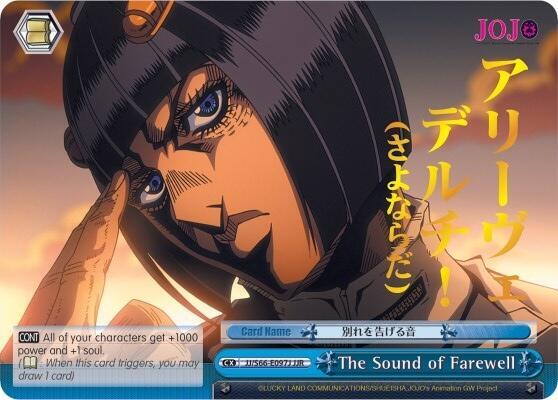 The Sound of Farewell JJR Gold Stamp JJ/S66-E097J JJR JoJo's Bizarre Adventure: Golden Wind Card