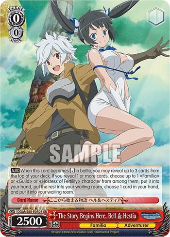 The Story Begins Here Bell and Hestia SR DDM/S88-E050S SR Is it Wrong to Try to Pick Up Girls in a Dungeon? Card