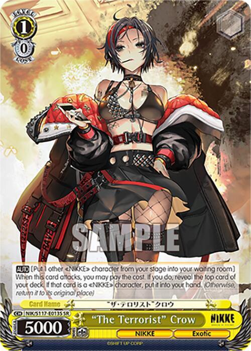The Terrorist Crow SR NIK/S117-E013S SR GODDESS OF VICTORY: NIKKE Card