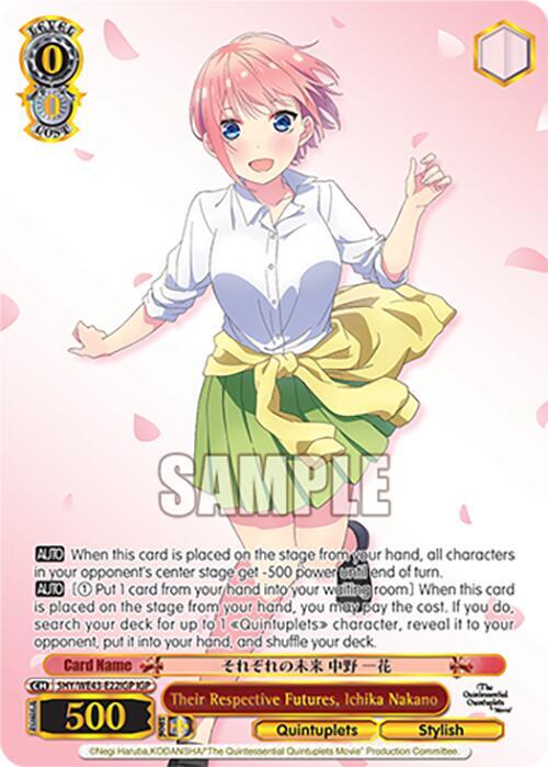 Their Respective Futures Ichika Nakano IGP 5HY/WE43-E22IGP IGP The Quintessential Quintuplets Specials Premium Booster Card