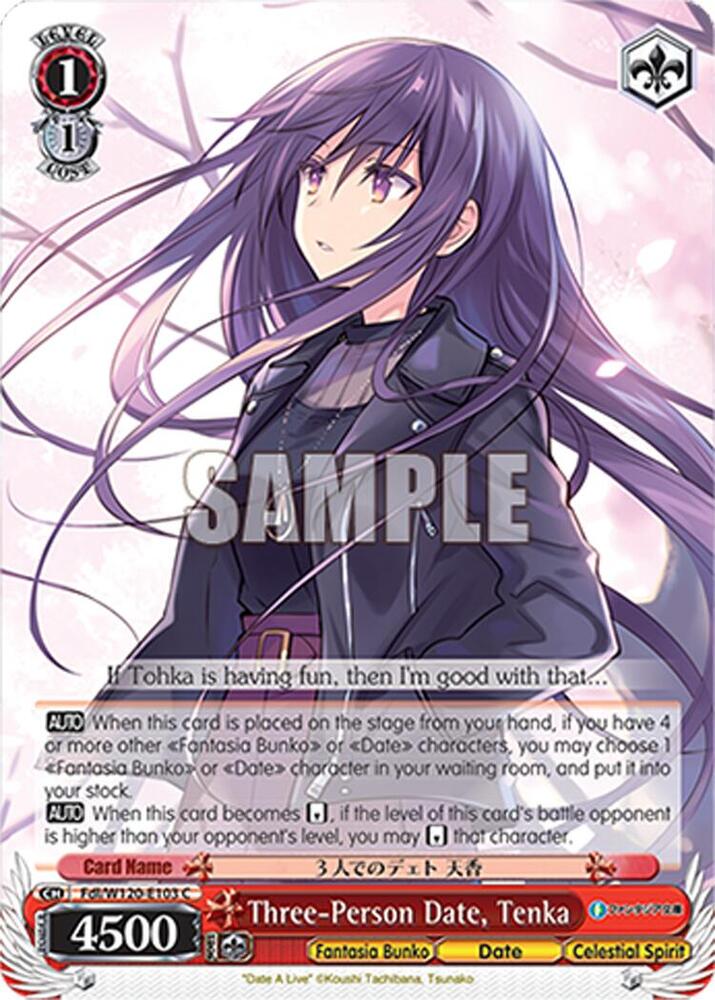 Three Person Date Tenka Fdl/W120-E103 C Fujimi Fantasia Bunko Vol.2 Card