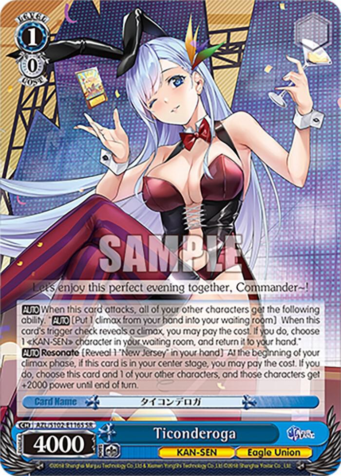 Ticonderoga SR AZL/S102-E116S SR Azur Lane Card