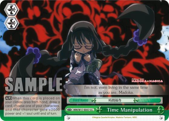 Time Manipulation MM/W17-E057 CC Puella Magi Madoka Magica Card