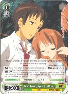 Time Travel Kyon and Mikuru Foil SY/WE09-E06 The Melancholy of Haruhi Suzumiya Extra Booster Card