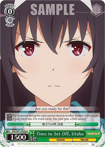 Time to Set Off Utaha SHS/W71-E042 U Saekano How to Raise a Boring Girlfriend. flat Card