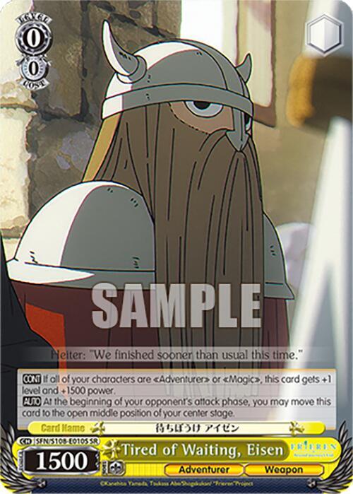 Tired of Waiting Eisen SR SFN/S108-E010S SR Frieren: Beyond Journey’s End Card
