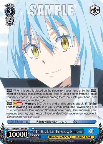 To His Dear Friends Rimuru TSK/S101-E082 R That Time I Got Reincarnated as a Slime Vol.3 Card