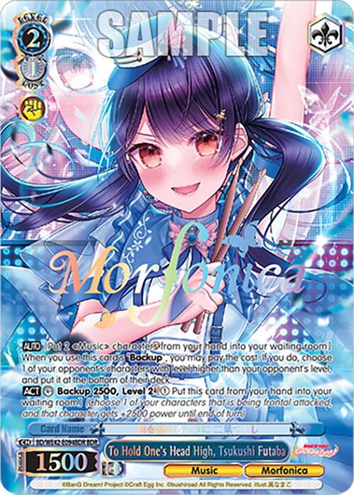 To Hold Ones Head High Tsukushi Futaba BDR BD/WE42-E094BDR BDR BanG Dream! Girls Band Party! Countdown Collection Premium Booster Card