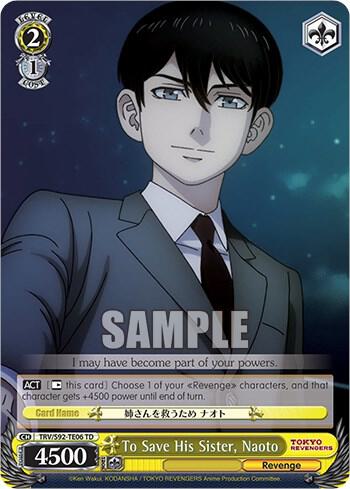To Save His Sister Naoto TRV/S92-TE06 TD Tokyo Revengers Card