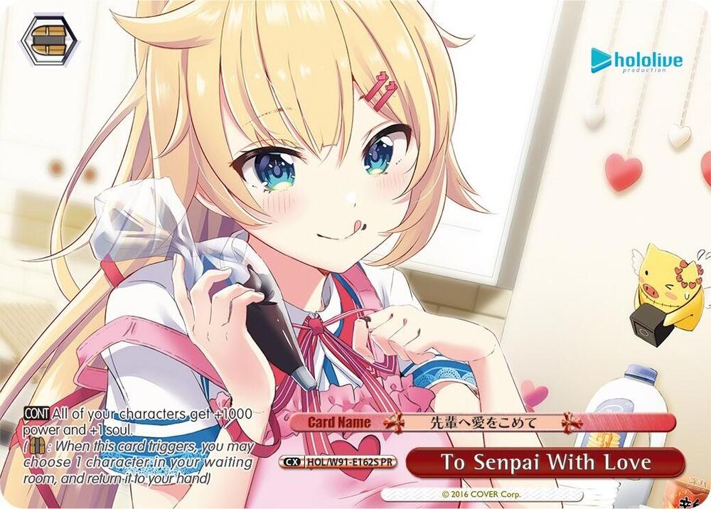 To Senpai With Love PR Foil HOL/W91-E162S PR hololive production Card