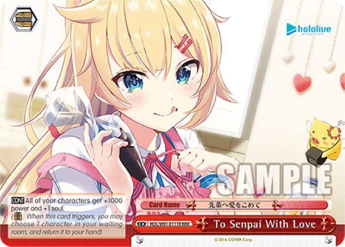 To Senpai With Love RRR HOL/W91-E111R RRR hololive production Card