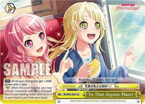 To That Joyous Place BD/W95-E027 CR BanG Dream! Girls Band Party! 5th Anniversary Card