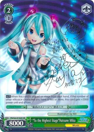 To the Highest StageHatsune Miku XR PD/S22-E102X XR Hatsune Miku -Project DIVA- f Card