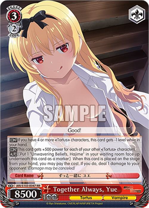 Together Always Yue ARI/S103-E047 RR Arifureta: From Commonplace to World's Strongest Card