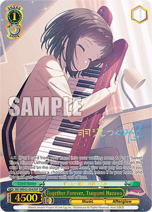 Together Forever Tsugumi Hazawa SP BD/WE42-E043SP SP BanG Dream! Girls Band Party! Countdown Collection Premium Booster Card